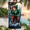 Tanjirou Nezuko Fashion Beach Towel: Ideal for Summer Adventures Soft, absorbent and quick drying suitable for swimming and bathing