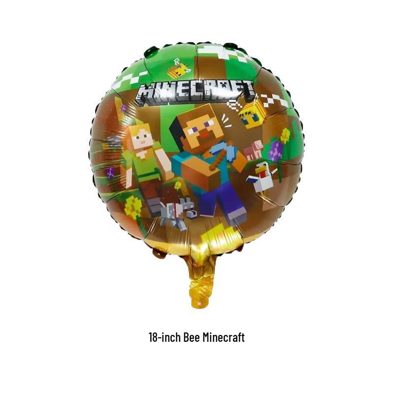 Pixel Creeper & Roblox Game Party Balloons & Flags