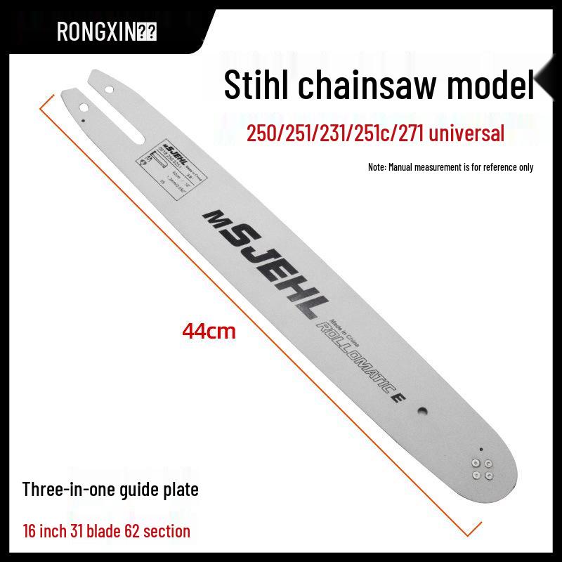 Stihl Chainsaw Guide Bar 3-in-1: Compatible with Models 381, 382, 461, 462, 250, 251, 170, 180.