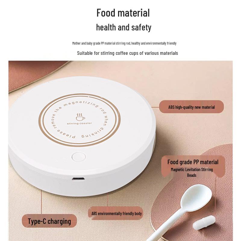 Automatic Magnetic Stirring Coaster: Multi-purpose, Rechargeable, Cross-Border Coffee Mixer