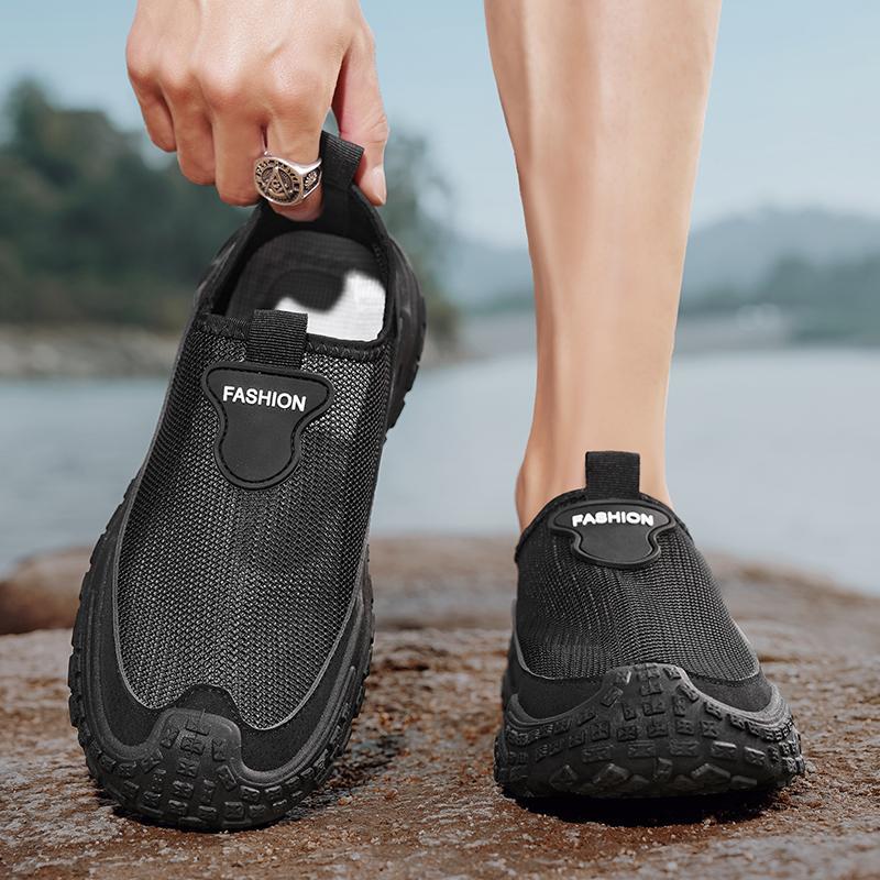22 summer breathable mesh casual shoes outdoor travel wading hollow feet lazy hole shoes