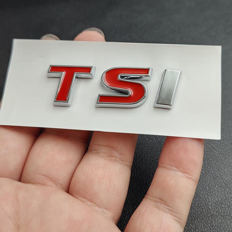 3D ABS TSI Bil Logo Emblem Bil Bagasjelokk Merke Dekal