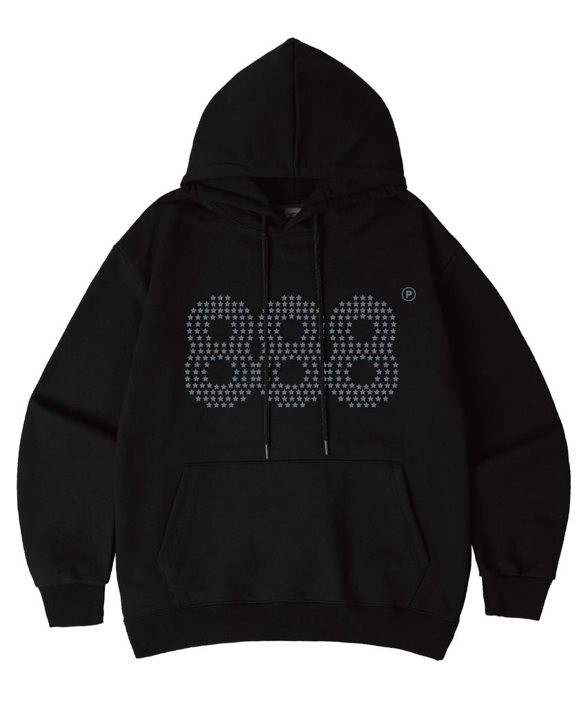 [Fleece-Lined/Non-Fleece-Lined] Star Number.888 Oversized Hoodie 10 Colors (C Type)