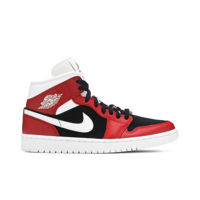 Womens Air 1 Mid 'Gym Red Black' (women's Sizes) Gym Red / White / Black Vintage Basketball Shoes BQ6472 601