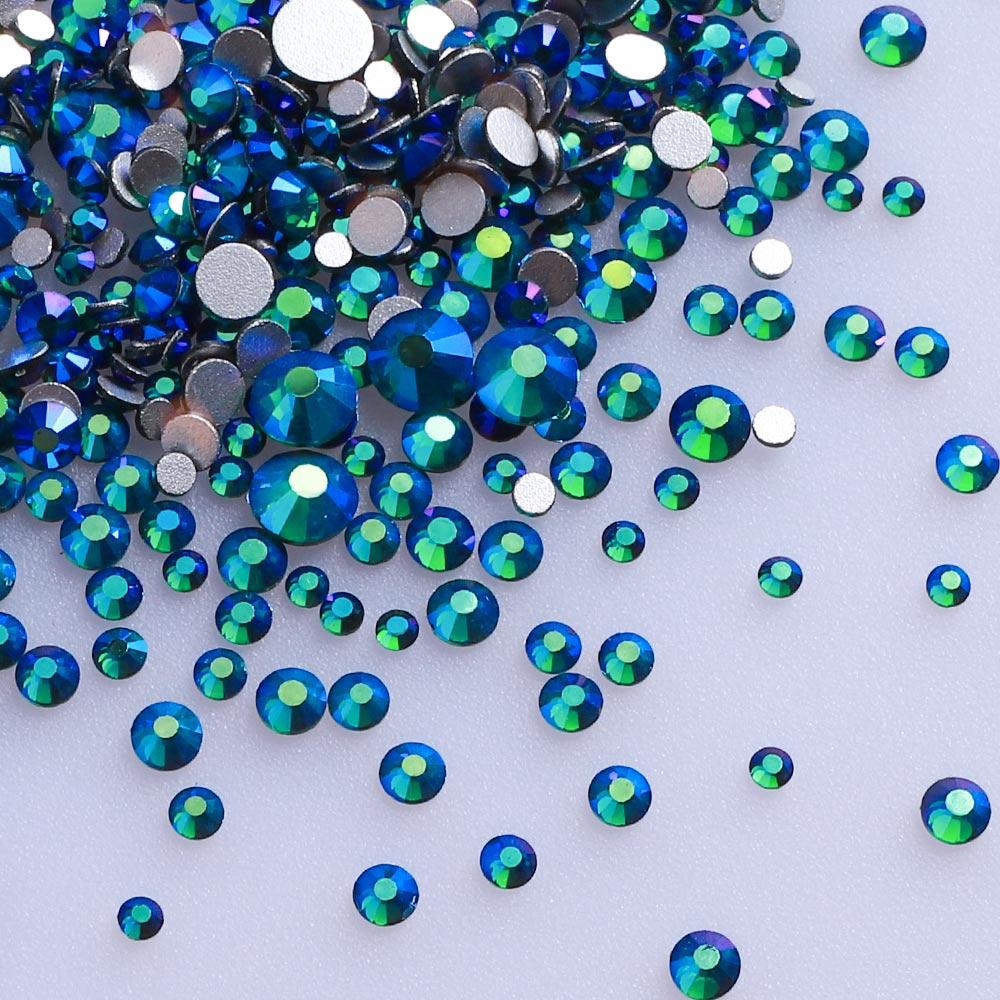 High Quality Rhinestone Non Hotfix Bulk Transparent Crystal AB Glass Rhinestones Mixed Sizes