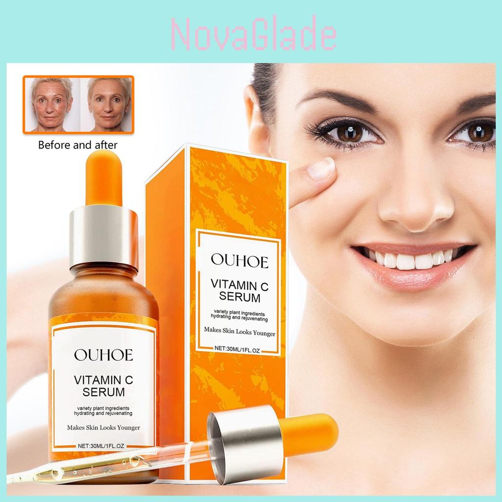 Ouhoe Vitamin C Facial Serum For Firming And Smoothing Skin Reduces Fine Lines And Wrinkles