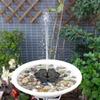 Multiple Nozzles Solar Powered Pump Floating Bird Bath Fountain Submersible Pump  Patio
