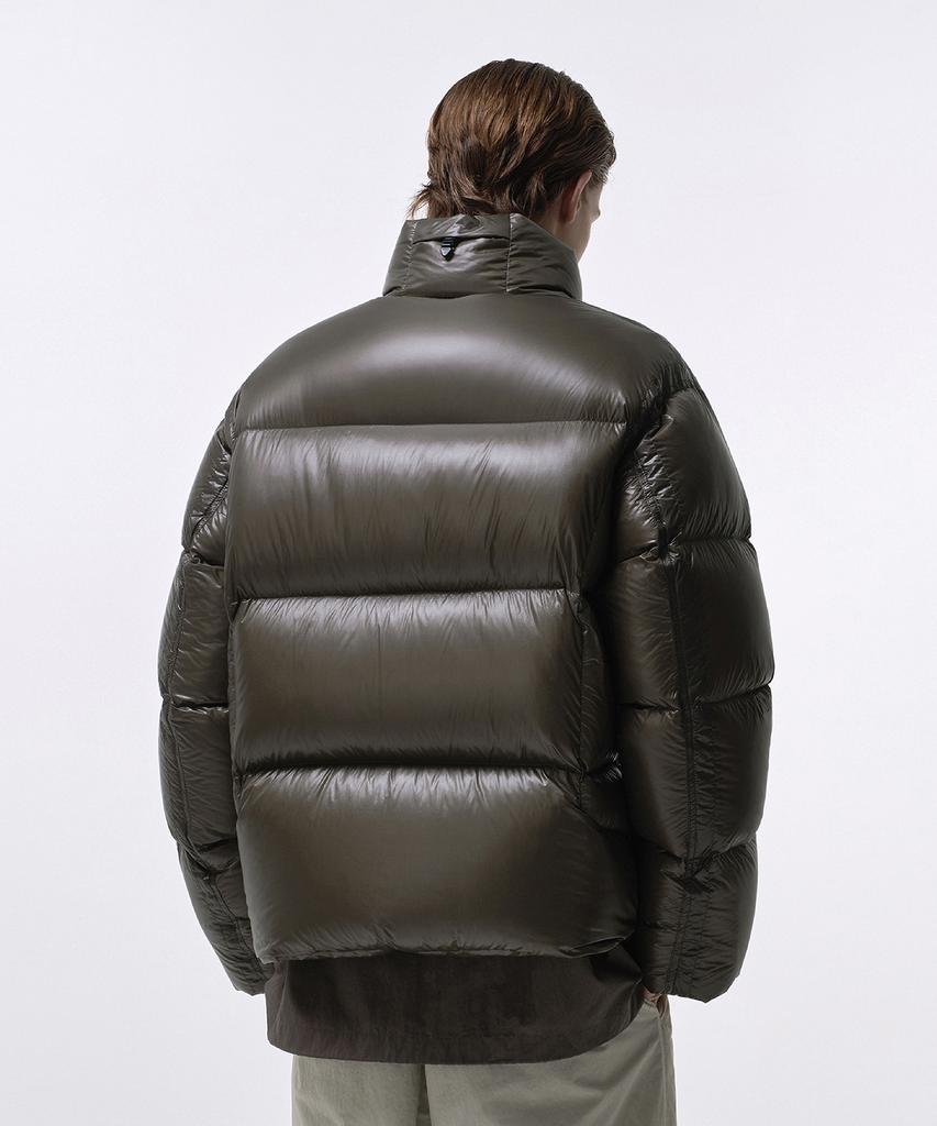 Musinsa Standard [City Leisure] Sheer Ripstop Double Pocket Down Short Padded Jacket [Brown]