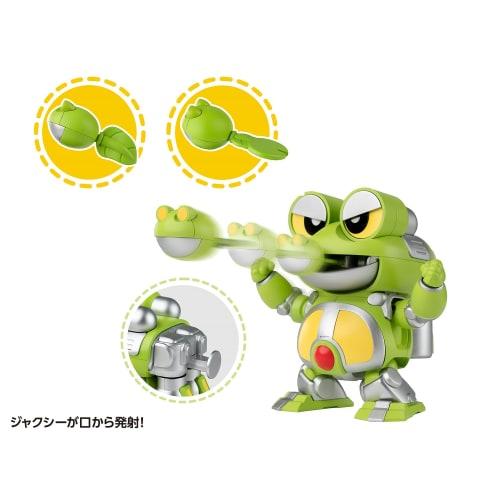 Wave Tachibana Neko Kogyo QOSMOS Series Bee Robo Kabutack Gerotan & Dangoron Set, Non-Scale, Approximately 10cm Tall, Pre-Colored Plastic Model Kit, K