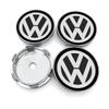VFHJQ1 Car Wheel Center 4PCS 60MM Cap Hub Covers Badge for Volkswagen VW Polo Golf-4 5 6 7 MK5 CC Tiguan Passat MK6 MK7 Accessories