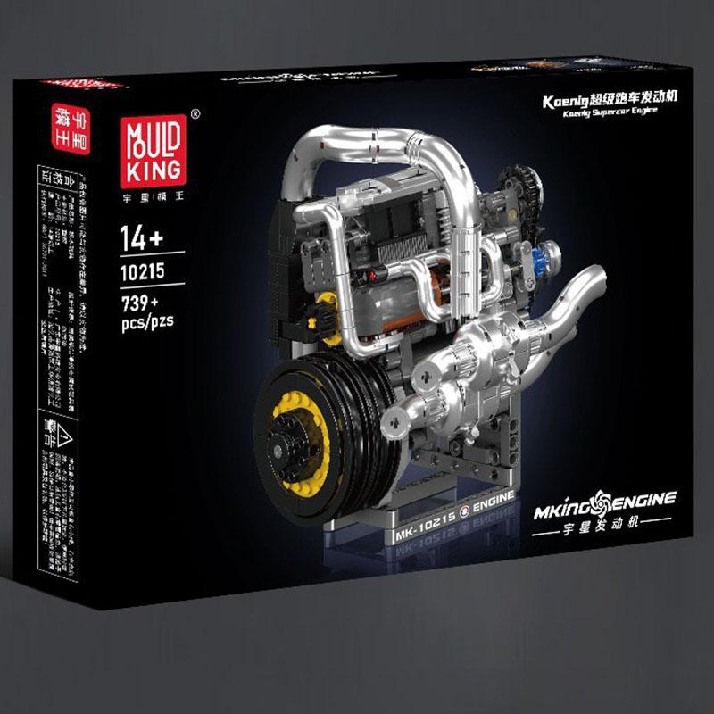 Mould King 10088 535pcs Technical Electrically Driven V8 Engine Building Block Model Kit For Adults Creative Assembly Brick Toys