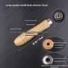 Two-Color Wood and Plastic File Handle with Flat and Round Hole Grip