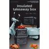 High quality oxford cloth insulated food delivery box with capacity of 30L 48L 62L for motorcycle riders, takeaway delivery
