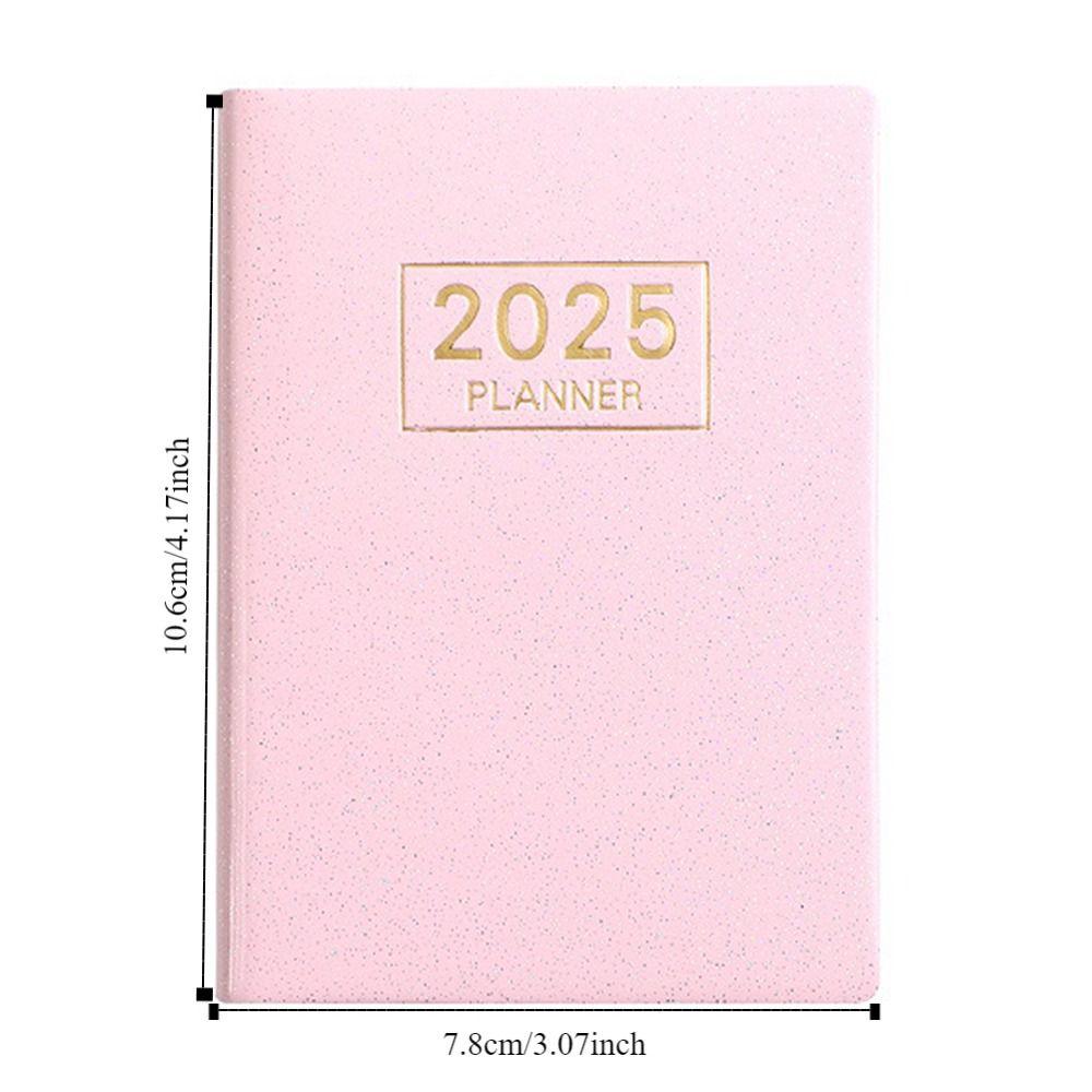 Bling A7 Mini Pocket Notebook English 365 Days Notepad Efficiency Plan Notebook  Office Supplies
