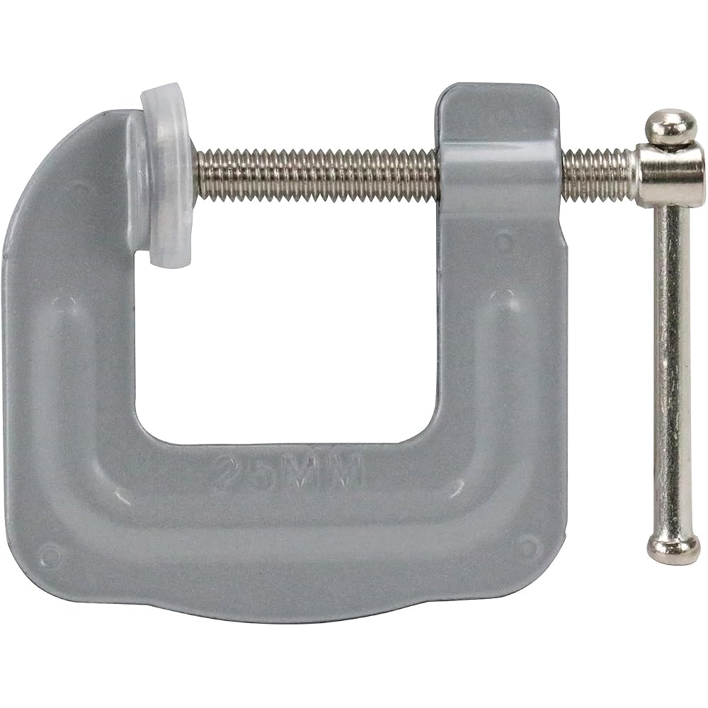 SK11 C Clamp Steel 25mm Jaw Width 80kg Clamping Force for Fixing Bonding Assembly Work C-25