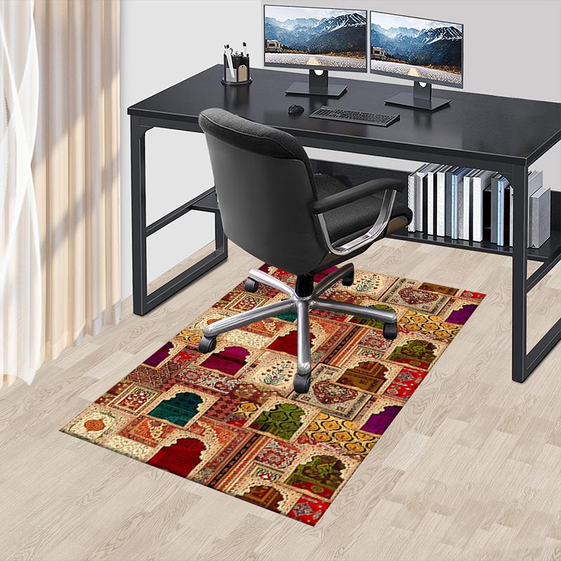 1PC Arches Patterns Extra Large Non Slip Floor carpet, Office, family, bedroom, Studio Large Area Rug Indoor Rugs, Vibrant Colors