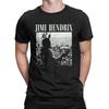 Jimi Męskie Koszulki Rock Hendrixs Na Żywo Na Woodstocku Vintage Gitara Piosenkarz T-Shirty Krótki Rękaw Okrągły Dekolt Koszulki Bawełna Duży Rozmiar Top
