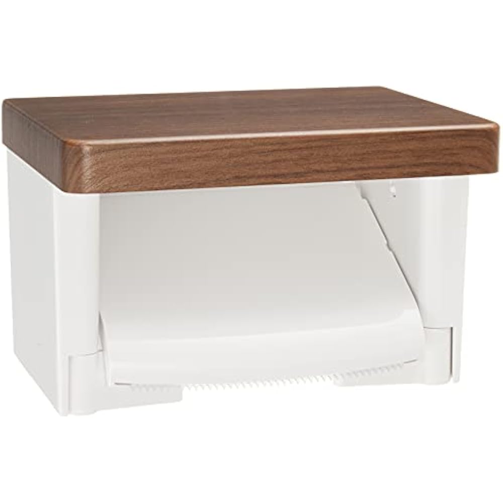 TOTO YH501FMR Paper Roll Holder with Shelf (Wooden Shelf) #MW Dull Brown
