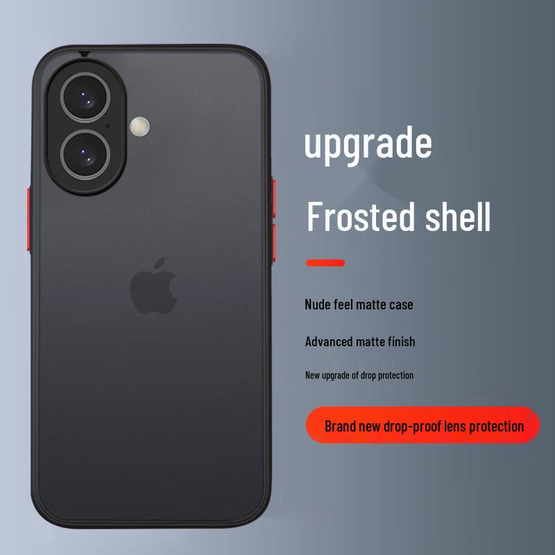 Матовый силиконовый противоударный чехол для iPhone цвета «Призрачный черный» iPhone 17