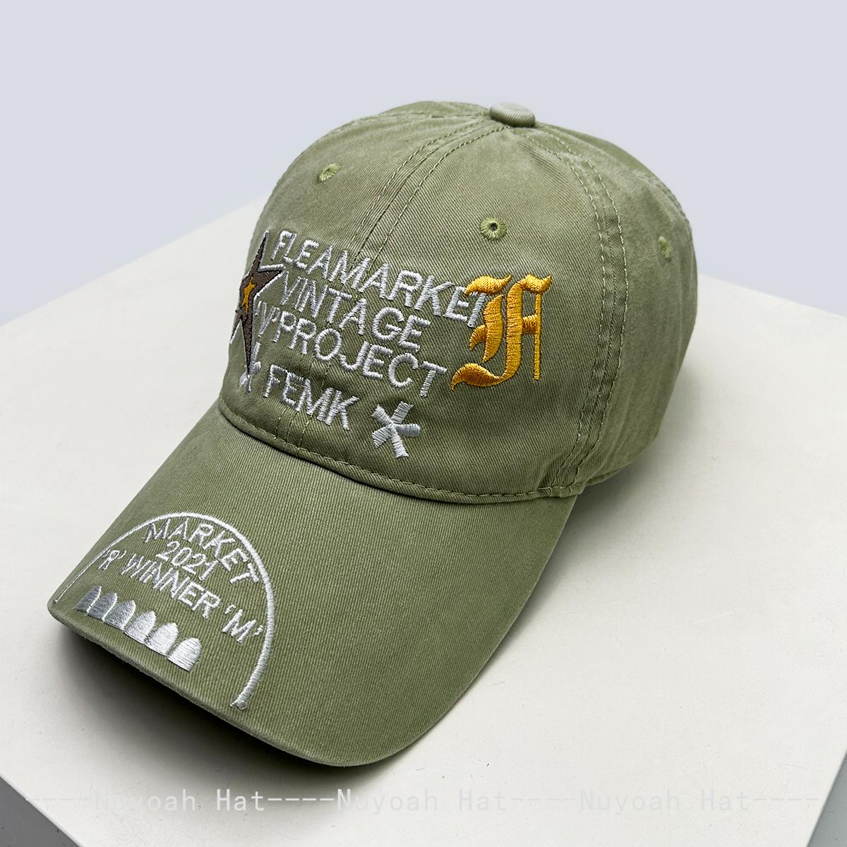 

New Men Women Hip-Hop Letter Star Embroidery Simple Baseball Hats Sunshade Personal Versatile Retro Peaked Caps Fashion Outdoor 52-60cm