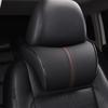 Adjustable Car Headrest Pillow Set Leather Auto Neck Protection Rest Pillows Seat Waist Supports Lumbar Cushion Memory Cotton