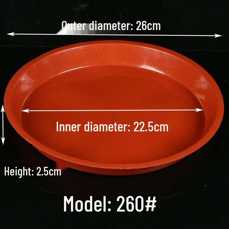 Thickened Round Plastic Flower Pot Water Tray - Large Draining Base for Succulents & Golden Pothos.