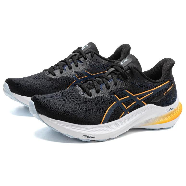 New Asics GT 2000 12 Black Fellow Yellow 1011B691-005