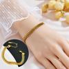 Meichen 18k Gold Non-Fading Titanium Steel Women's Fashion Bracelets - Simple, Versatile, Trendy European and American Style.