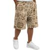 Men’s Casual Drawstring Shorts with Festival Print Relaxed Fit Knee Length Soft Fabric Comfortable Waistband