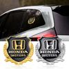 QLN2 1/2Pcs Car Styling 3D Metal Logo Body Fender Side Window Sticker For Honda CIVIC FORZA Insight Accord Hornet Type R Type S Mugen
