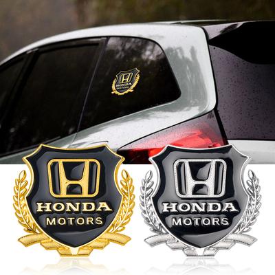 1/2ks Auto Styling 3D Kovové Logo Karoserie Blatník Boční Okno Samolepka Pro Honda CIVIC FORZA Insight Accord Hornet Type R Type S Mugen OB6 bpxh8