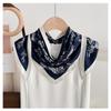 Women S Floral Printed Triangle Scarf Lightweight Sun Protection Versatile Shawl