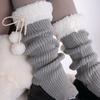 Thickened Mid-Calf Sock Lamb Fleece Bow Hosiery New Boot Covers  Gift