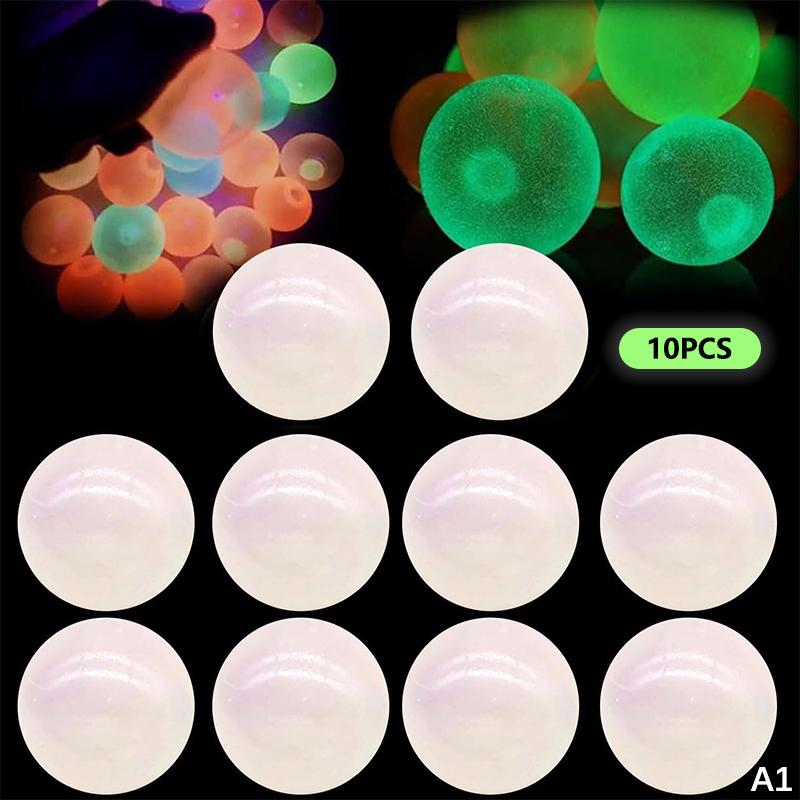 Glow-In-The-Dark Sticky Ceiling Balls 5/10Pcs Sticky Glows Balls Fidget Toys Stress Relief Sensory Toys Wall & Ceiling Decor