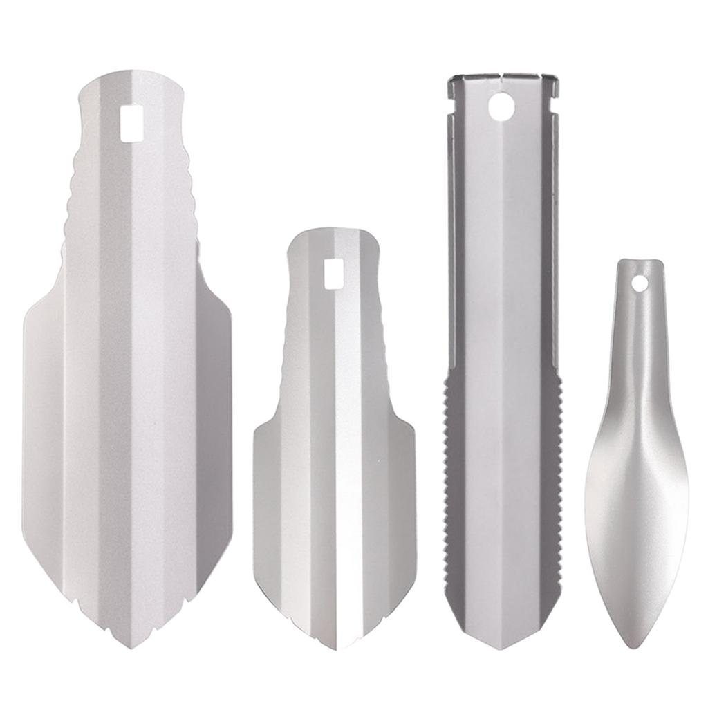 Portable Titanium Backpacking Shovel Garden Hand Shovel Small Potty Multitool for Hiking Camping and Survival Bags