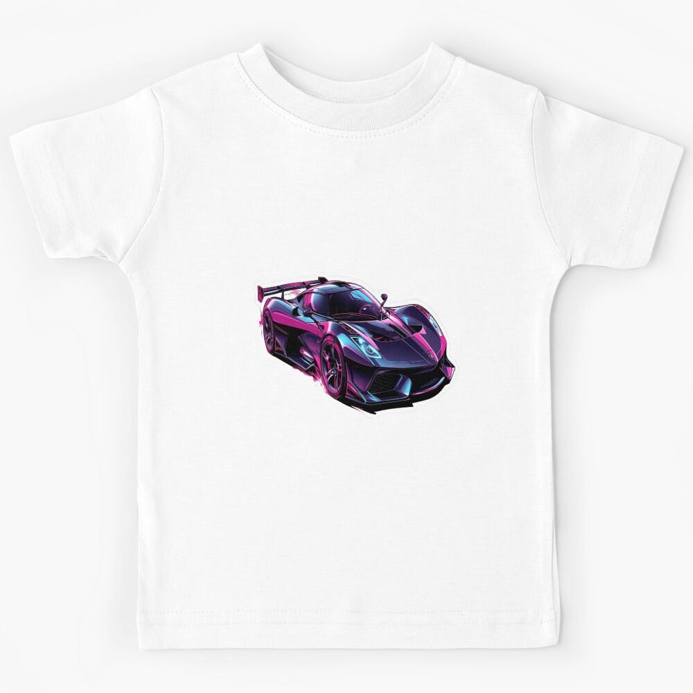 Cyberpunk Supercar Kids T-Shirt 130