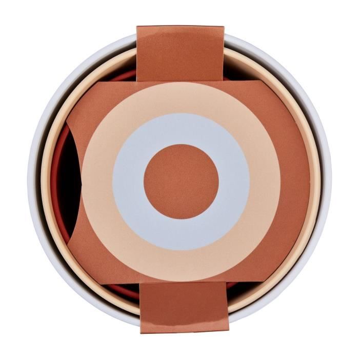 ELHO Flower Pots Lex Pott - Set 14 Cm - Blue Pink Orange - L 14 X W 13.8 X H 12 Cm - Indoor - 100% Recycled