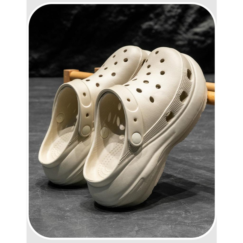 Height Increasing Summer Cave Mermaid Slippers, Thick Soled Height Increasing Women's Anti Slip Outer Wear Korean Version Ultra Soft Beach Shoes