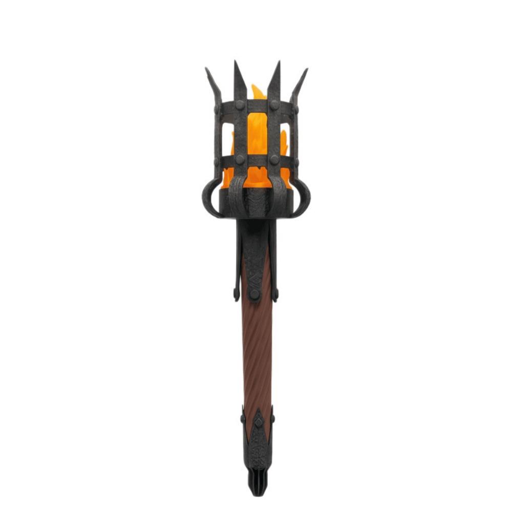 Led Lighting Medieval Torch Wall Lamp Dual Torch Torch Shape Hanging Light  Haunted House