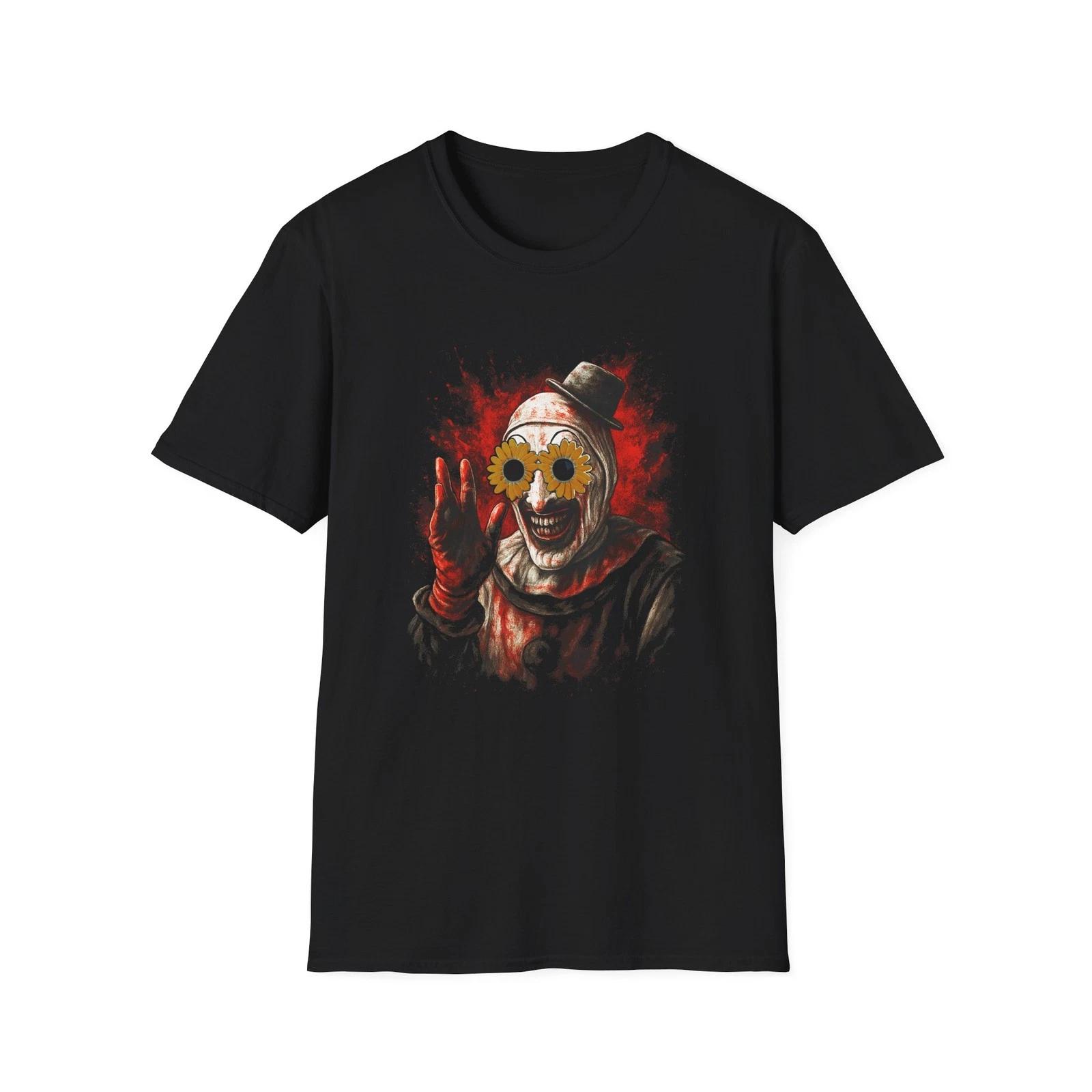 Terrifier Art the Clown Unisex T-Shirt, Horror Movie Tee, Scary Clown Shirt, XXXXL