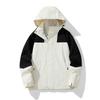 Damen Kapuzen Winddicht Wasserdicht Freizeit Outdoor Bergsteigen Kletterjacke