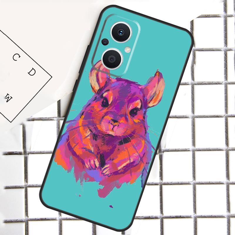 Cartoon Chinchilla Phone Case For OPPO Reno 12F 12 13 11 14 F 10 Pro 8T 7 8 Lite OPPO Find X8 X6 X5 Pro Cover