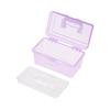 Clear Plastic Art Storage Box Watercolor Oil Painting Supplies Multipurpose Case Portable for Artists Students