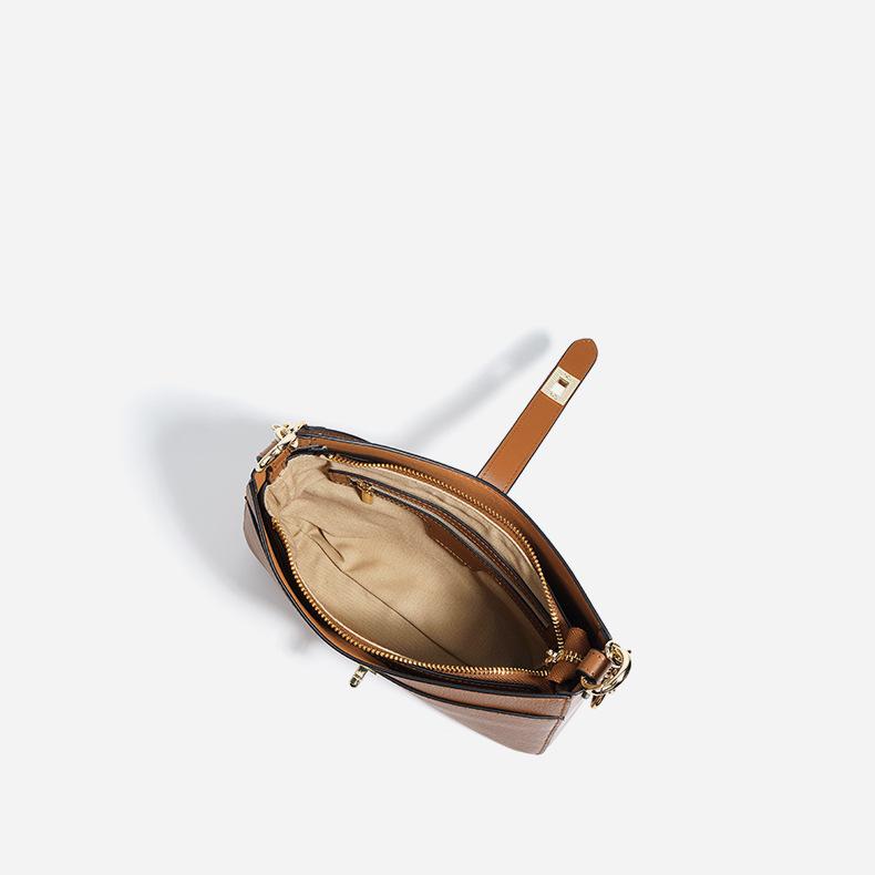 Leather Underarm Bag, Simple and Versatile for Commuting, High-quality Leather Single-shoulder Crossbody Bag, Spring Style Chain Bag