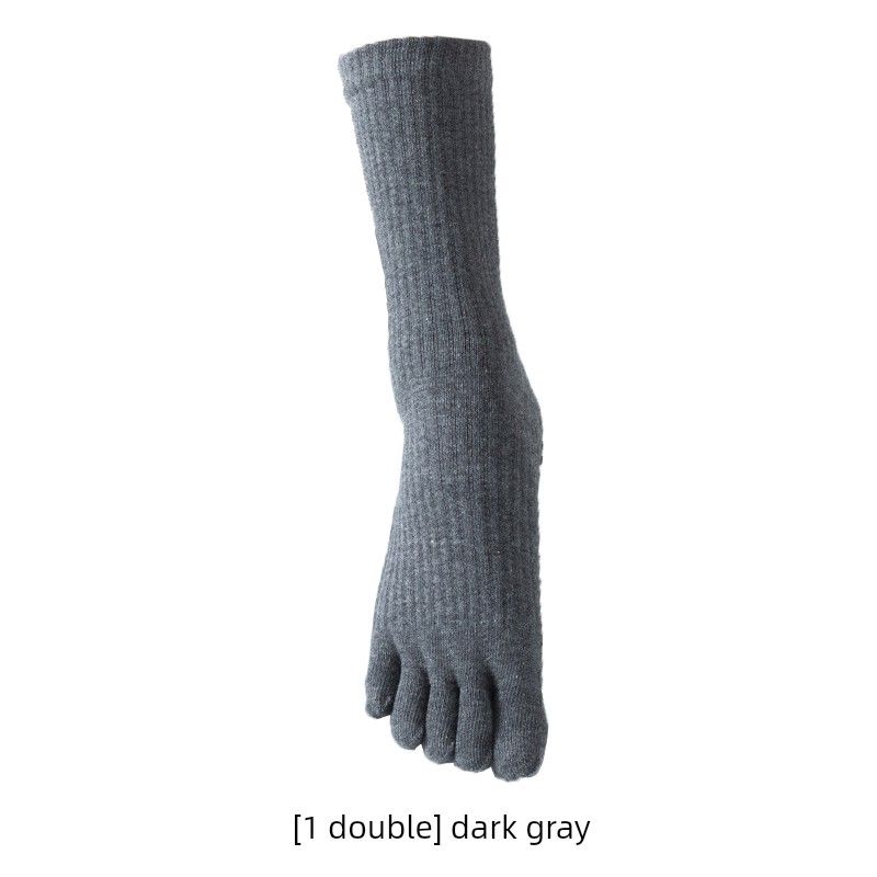 

Knee Socks Summer Pure Cotton Indoor Special Yoga Socks Dark Gray