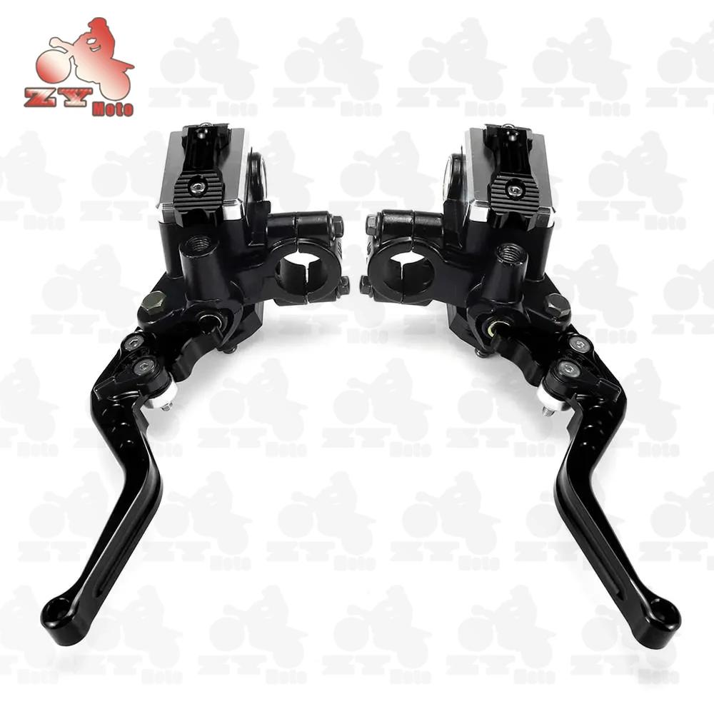 7/8 Motorcycle Master Cylinder Hydraulic Brake Pump Clutch 50CC-300CC Lever Hydraulic Brake Pump Clutch Handle Handlebar чёрный