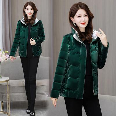 Winter New Arrival Shiny Bight Down Cotton Jacket dla kobiet Gruby modny płaszcz