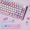 KiiBOOM X Elyxirine Digital Dreams Pastel Y2K Keycap Set MOA Profile PBT Keycaps for Mechanical Compatible with and Layouts (144 Keys) Keyboards,