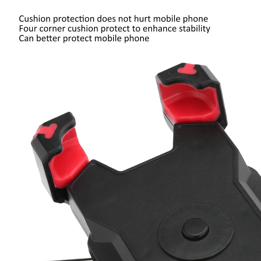 One Key Lock Bike Phone Stand Fits 3.5-6.8 Inches Cycling Navigation Bracket Bike Handlebar