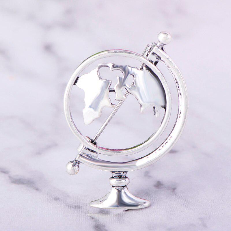 

Blucome Сувенирная брошь -Глобус, цвета золота и серебра серебряный